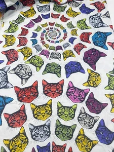 1 Yard Rarität Cat-finity Catfinity 2017 OOP Alexander Henry Baumwollstoff - Bild 1 von 4