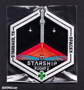 Auténtico SPACEX - STARSHIP TEST FLIGHT-2 - SUPER HEAVY-BASE ESTELAR, PARCHE TX-Mission - Imagen 1 de 5