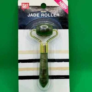 CLEARANCE. Walgreen Mini Jade Roller with Gold Accents - Picture 1 of 2
