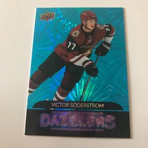 🔥2020-21 UD Series 2 Blue Dazzlers DZ-53 Victor Soderstrom Coyotes🔥 - Picture 1 of 2