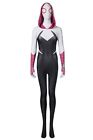 Across The Spider Verse Spider-Woman Jumpsuit Gwen Stacy Cosplay Costume Zentai
