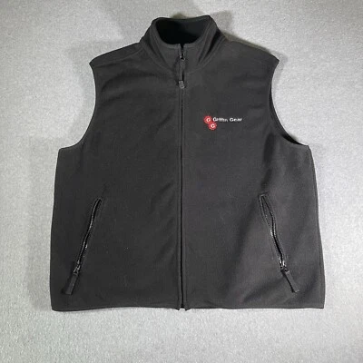 Men’s black soft polyester mechanic vest - Image 1 of 4