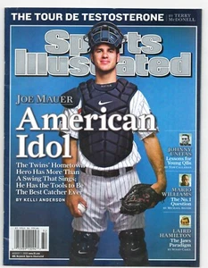 Joe Mauer August 2006 Sports Illustrated no label Minnesota Twins MLB baseball - Foto 1 di 2