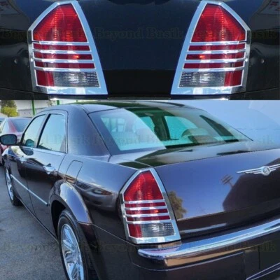 For 2005 2006 2007 Chrysler 300 Chrome Rear Taillight Tail Light Bezels COVERS - Изображение 1 из 2