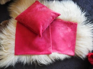 A Gorgeous Bright Pink - A Premium Leather Cowhide 40CM Sq Cushion Cover - Picture 1 of 10
