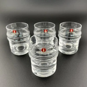 IITTALA Finland Ripple Pisararengas 2oz Cordial Shot Glass Set of 4 Sarpaneva - Picture 1 of 6