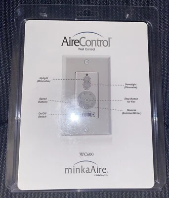 MinkaAire WC600 White Wall Mount Fan Control - Image 1 of 3