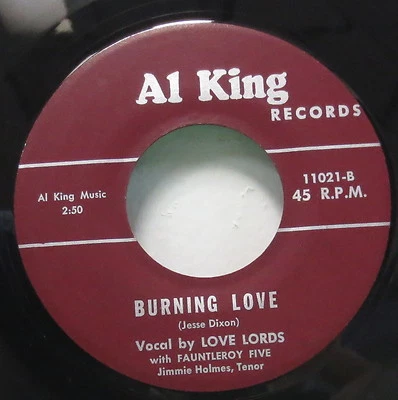 Doo Wop Soul 45 Love Lords Burning Love Scarce 70's issue Al King 11021 Simmer  Foto 1 de 3