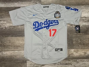 Los Angeles Dodgers Shohei Ohtani #17 Gray Jersey All Stitched Adult Sizes M-XXL - Picture 1 of 8