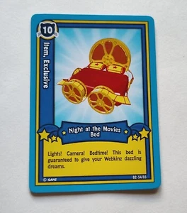 Webkinz Trading Card Series 2 Game Item, Exclusive Night at the Movies B2-54/85 - Picture 1 of 2