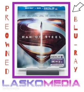 MAN OF STEEL (BLU-RAY + DVD, 2013) Item Is Like New. - Imagen 1 de 6