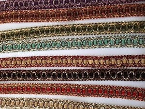 Braid Gimp Trim 18 mm wide 1 yard upholstery craft edging - Picture 1 of 12