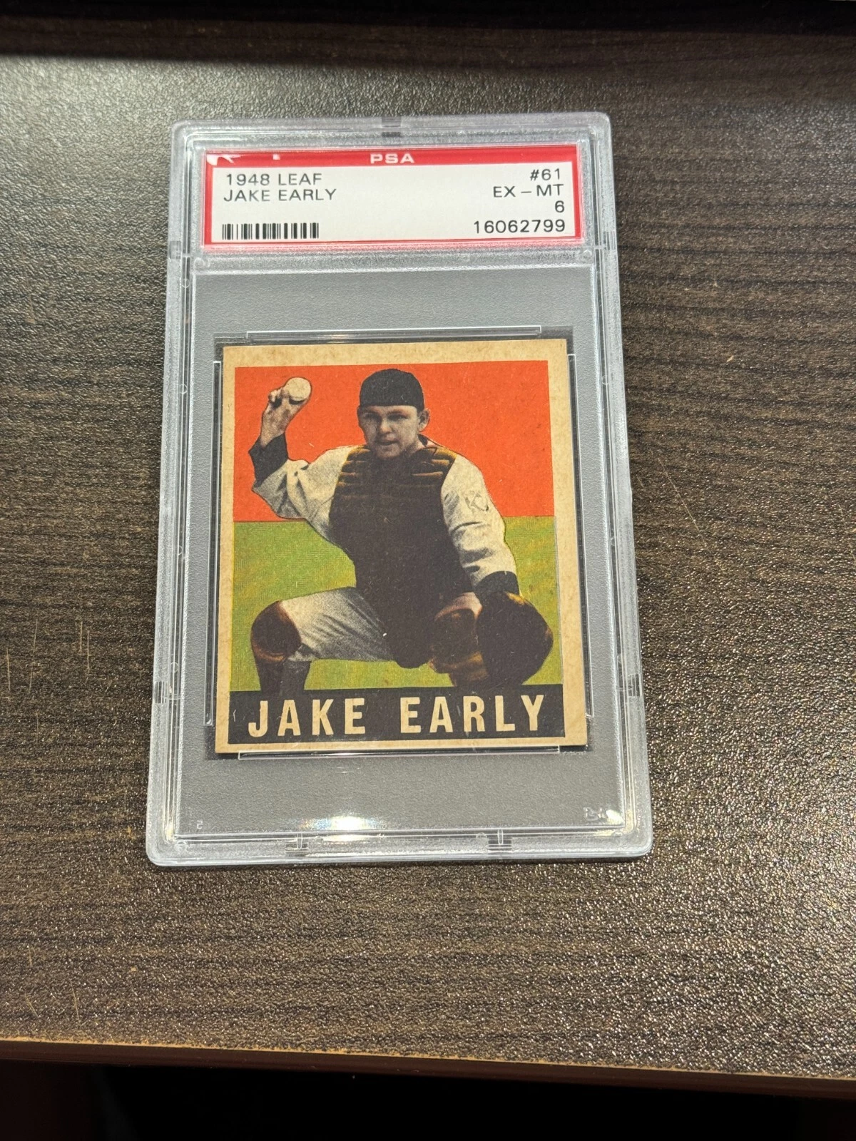 1948 LEAF JAKE EARLY #61  PSA 6  EXMT