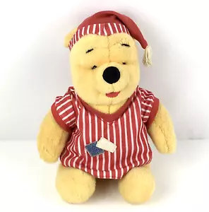 Mattel Disney 1998 Night Time Winnie The Pooh Plush Stuffed Animal w Pajamas PJs - Picture 1 of 12