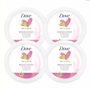 4-PACK Dove Beauty Cream Daily Dry Skin Care Lotion 2.53oz Each Face Body Soft - Picture 1 of 7