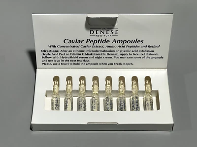 Ampolas peptídicas de caviar Dr. Denese com extrato de caviar concentrado **NOVO NA CAIXA** - Imagem 1 de 3