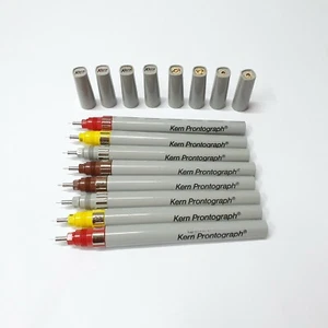 Vintage Kern Prontograph Technical Pens en diferentes tamaños - Bolígrafos raros fabricados en Suiza - Imagen 1 de 18