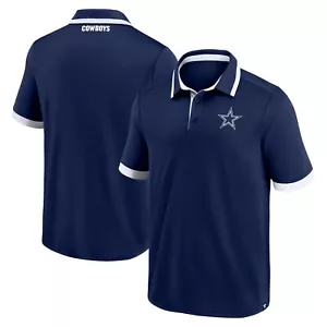 Dallas Cowboys Fanatics Color Block Men's Polo Shirt - Navy / White - Picture 1 of 3