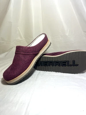 MERRELL Juno Wool Clog Women J001892 SlipOn Slipper Purple Size 9 new - Image 1 of 4