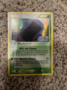 Pokémon Swalot 11/100 Reverse Holo Rare EX Crystal Guardians Card - Picture 1 of 2