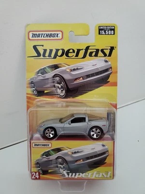 Matchbox 2005 Superfast #24 Chevrolet Corvette C6 Silver - storage box 1/15,500 - Image 1 of 4