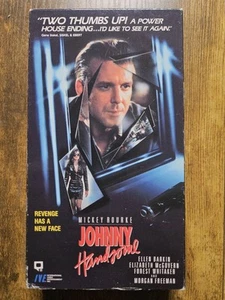 Johnny Handsome VHS  1989 Carolco Pictures Mickey Roarke Barkin Morgan Freeman  - Picture 1 of 3