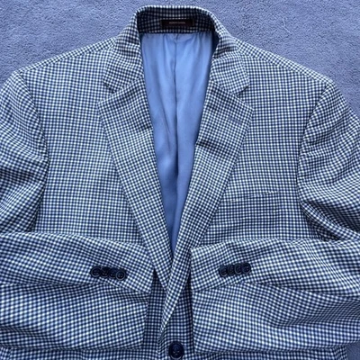 Blazer Peter Millar Para Hombres 38R Cuadros Abrigo Deportivo Chaqueta Lana Hecho en Canadá Foto 1 de 4