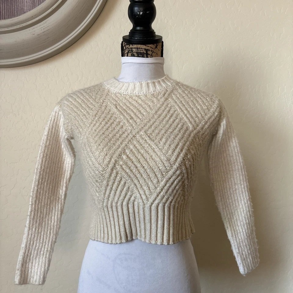 Suéter Splendid Collection Mujer Mezcla Lana - Crema - Tejido Talla XS Foto 1 de 4