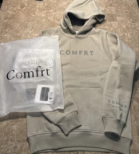 NEW Comfrt HOODIE Sweatshirt TRANQUIL Size MEDIUM M Women's & Men's CEMENT GRAY - Picture 1 of 4