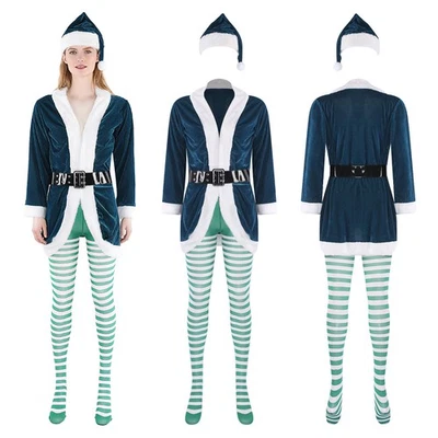 Traje de Navidad para mujer Disfraz de Papá Noel Fiesta Navidad Juegos con disfraces Traje Foto 1 de 2