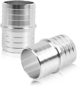 2 PCS Radiator Hose Barb Fittings, 1-1/2 Inches Aluminium Alloy Hose Barb Connec - Picture 1 of 12