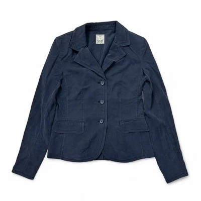 Новый Go шелк $248 черный Go Nano Blazer куртка моющийся воротник кнопка вверх размер 6 - Изображение 1 из 4