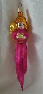 Vintage Christopher Radko LITTLE STAR ANGEL Pink & Gold Ornament 97-008-1  - Picture 1 of 8