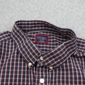 UNTUCKit Plaid Button Down Shirt Long Sleeve Casual XXL Rugby READ Checkered - Picture 1 of 6