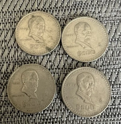 OLD MEXICO COIN lot 500 PESOS Madero N Mexican coins rare LARGE DENOMINATION - Image 1 of 2