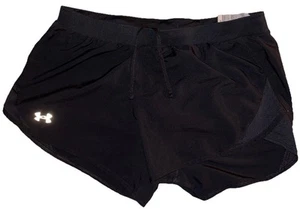 Woman’s Black Under Armor Loose Heat Gear Large Running Shorts - Picture 1 of 5