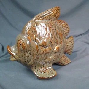 11"  Ceramic Angel Fish Figurine - Picture 1 of 6