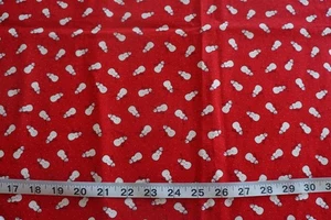 Winter Wonderalnd Moda Snowman Snowmen Red Fabric 21inch - Picture 1 of 4