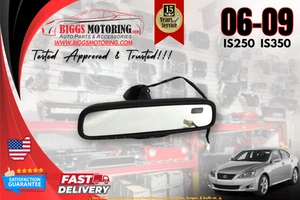 06-09 LEXUS IS250 IS350 AUTO DIM REAR VIEW MIRROR COMPASS HOMELINK CLEAR - Picture 1 of 6