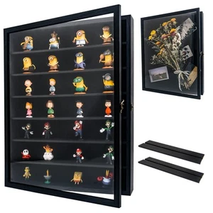 16x20 Shadow Boxes Display Cases with Shelves, Black Deep Shadow Box Frame fo - Picture 1 of 7