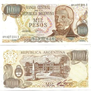 BILLETE DE ARGENTINA 1000 PESOS BILLETE CIRCULADO - Imagen 1 de 1
