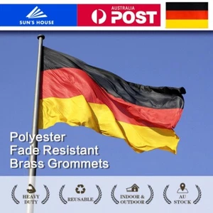 150x90cm Deutschland Germany German DE Flag Both Sides Heavy Duty Outdoor Flag - Picture 1 of 8