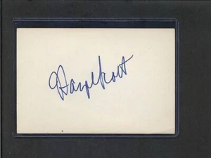 Hazel Scott - Tarjeta índice autógrafa firmada - Cantante pianista de jazz - Imagen 1 de 2