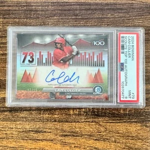 2024 Bowman Cam Collier #BTPA-73 Top 100 Refractor Auto #32/99 Reds PSA 9 MINT - Bild 1 von 1