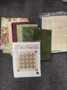 Rose Cottage Quilt Kit Marianne Elizabeth 59”x59” - Picture 1 of 8
