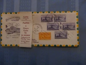 US # 991 Supreme Ct 3 Cent Set Of 5 Pent Arts Cachet Spec Del FDC W/Label  #10  - Picture 1 of 4
