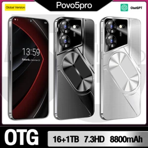 Nuevo Smartphone Povo 5 Pro Global Desbloqueado Android 16+1TB 7.3'' 8800mAh Regalos - Imagen 1 de 20