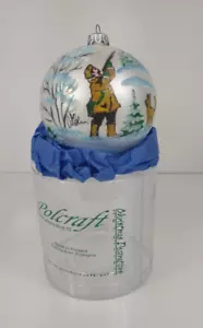 Polcraft Glas Christbaumschmuck handbemalt Jagdszene signiert Polen - Bild 1 von 10