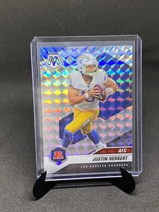 2021 Panini Mosaic NFL- JUSTIN HERBERT Silver Mosaic PRIZM #224 AFC LA CHARGERS - Picture 1 of 2