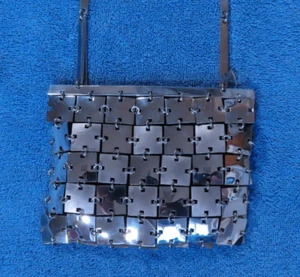 Stunning Vintage .925 Sterling Silver Chainmail Designer Signed Purse - Picture 1 of 24